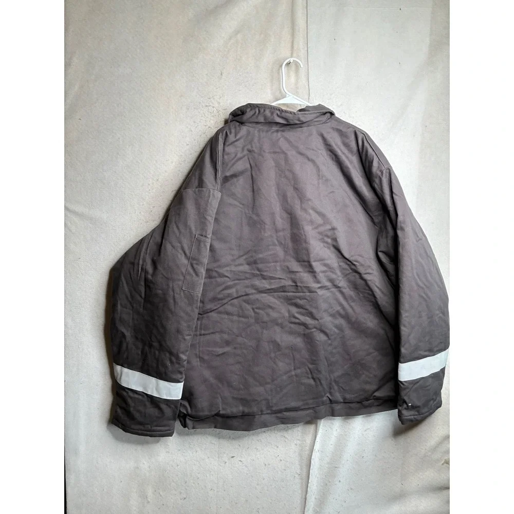 Wenaas Antiflame FR Jacket Mens 4XL Gray HRC 2 NFPA 70E Flame Resistant Workwear